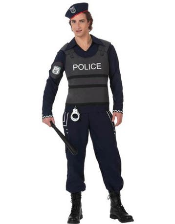 Carnaval Kostuum politie man, Ophalen of Verzenden