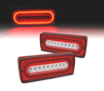 Feux Arrière Pour Mercedes Classe G W463 Led Rouge Chromé, Verzenden, Nieuw