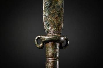 Midden-Oosten Luristan bronzen dolk - 18 cm, Verzamelen