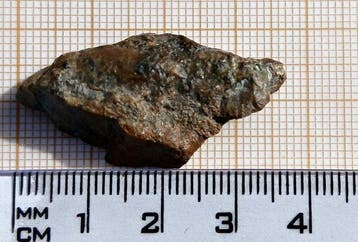 Ain Ben Tili 007 Diogenietische Achondriet - Hoogte: 18 mm -