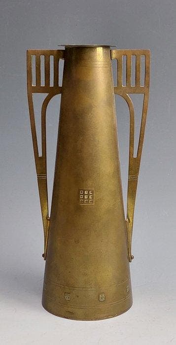 Daalderop KMD - Vase - Laiton - Art nouveau, Antiek en Kunst