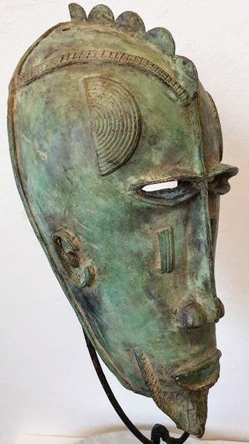 Bronzen masker - Yoruba - Nigeria