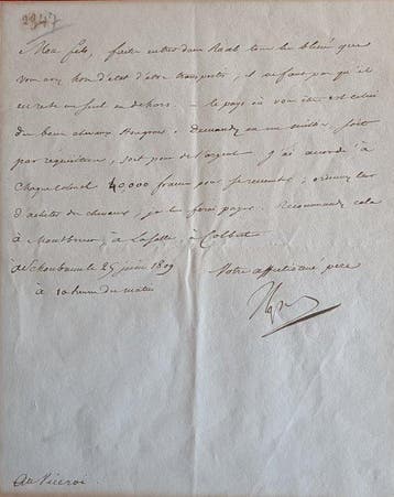 Signé ; Napoléon Bonaparte - Lettre signée Nap adressée au, Nieuw