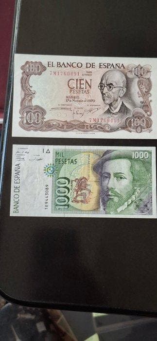 Spanje. - 19 Banknotes - Various Dates (Zonder minimumprijs)