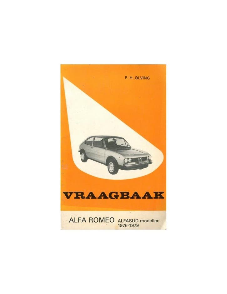 1976 - 1979 ALFA ROMEO ALFASUD BENZINE VRAAGBAAK NEDERLANDS, Auto diversen, Handleidingen en Instructieboekjes, Ophalen of Verzenden