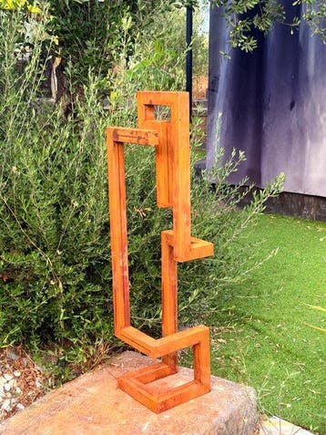 Ana Lucia B.M - Sculpture Corten - XL - No Reserve, Antiek en Kunst
