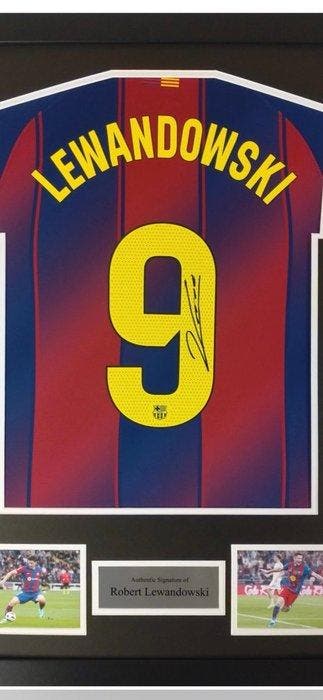 FC Barcelona - Signed by Robert Lewandowski - Voetbalshirt, Nieuw