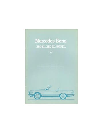 1984 MERCEDES BENZ SL BROCHURE ITALIAANS, Ophalen of Verzenden
