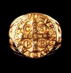 Signetring - katholiek - Sint-Benedictus-kruis - Exorcisme