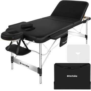 tectake Massagetafel met 3 zones Ko Tao, draagtas, aluminium, Verzenden, Nieuw