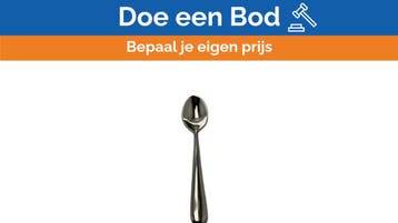 Bieden: Alessi Stainless Steel Thee - Coffee Spoon 18/10 -, Ophalen of Verzenden