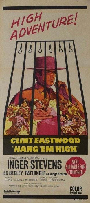 Clint Eastwood - Hang Em High Spaghetti Western - Original, Nieuw