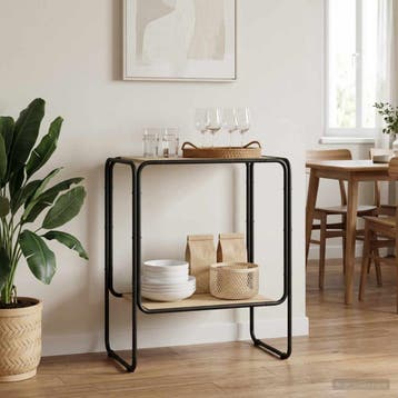 vidaXL Dressoir Sonoma Eiken 60 x 38 x 75 cm Bewerkt hout, Verzenden