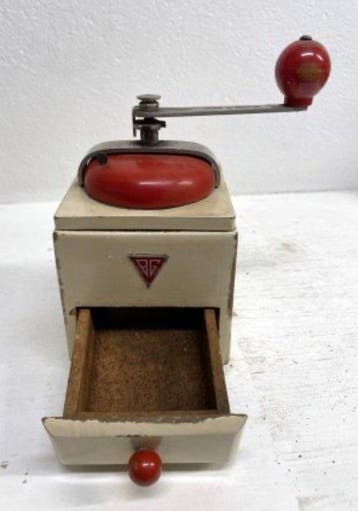 BG - Moulin à café - Acier - Bois rare vintage de 1950