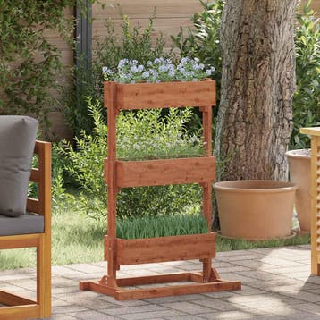 vidaXL Plantenbak 52x30x78 cm vurenhout, Tuin en Terras, Verzenden, Nieuw