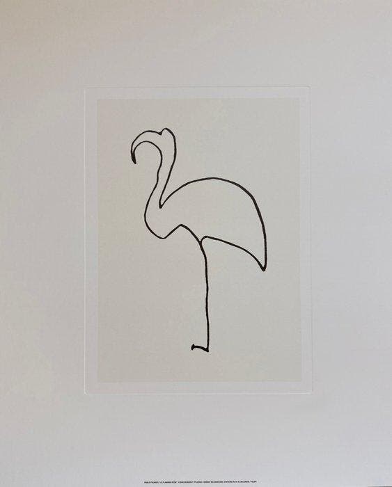 Pablo Picasso (1881-1973) - LE FLAMAND ROSE, 1907”. - 60 x, Antiquités & Art, Art | Dessins & Photographie