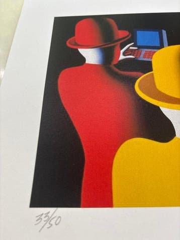 Mark Kostabi (1960) - Mad Hatters, Antiek en Kunst