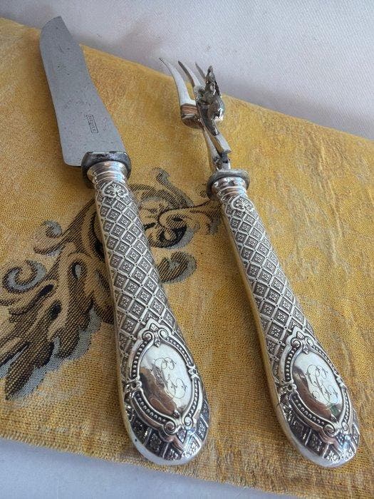 Minerva - Bestekset - Exclusief Parijse model - Zilver,, Antiek en Kunst, Antiek | Zilver en Goud