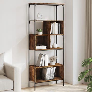 vidaXL Boekenkast 5-laags 76x33x188,5 cm bewerkt hout, Verzenden