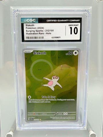 Pokémon Graded card - Slakoth - CGC 10 - Scarlet & Violet -
