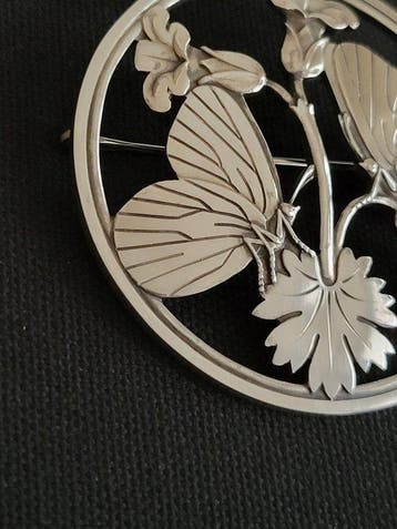 Georg Jensen - Broche Argent - Broche papillon n° 283