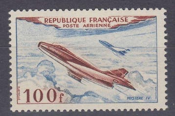 Frankrijk 1954 - Vliegtuigen 100 Fr - 1000 Fr - Michel#