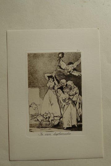 Francisco De Goya (1746-1828) - Caprichos, Blatt #20: Ya van, Antiek en Kunst