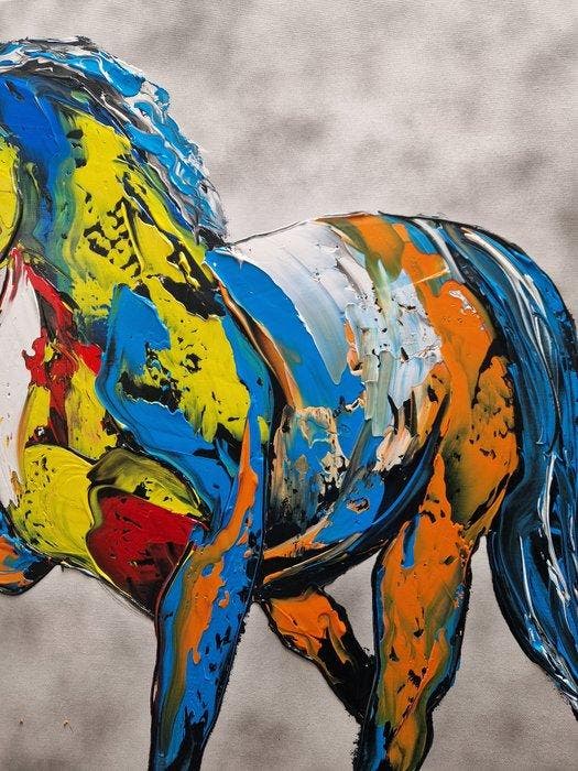 Henry Escobar - GALOP LIBRE, Antiek en Kunst, Kunst | Designobjecten