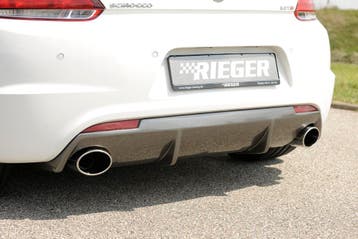 Rieger diffuser voor R-Line achterbumper | Scirocco 3 (13):, Verzenden