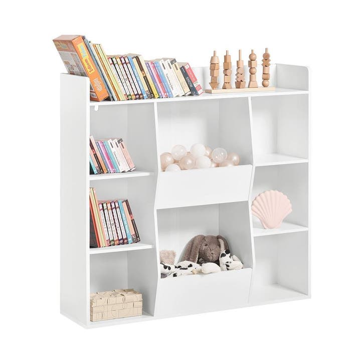 2dekans | SoBuy KMB55-W Kinderboekenkast - MDF - 106 x 30 x, Huis en Inrichting, Kasten | Boekenkasten, Ophalen of Verzenden