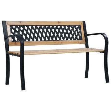 vidaXL Tuinbank 120 cm hout, Tuin en Terras, Tuinsets en Loungesets, Verzenden, Nieuw
