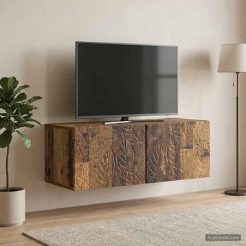 vidaXL Wandmontage TV-kast 78,5 x 41 x 30 cm Oud hout, Verzenden, Nieuw