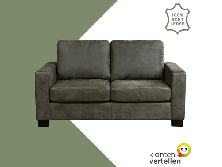 Leren bank Energy - 2 zits, Antiek en Kunst, Antiek | Meubels | Stoelen en Sofa's, Ophalen of Verzenden