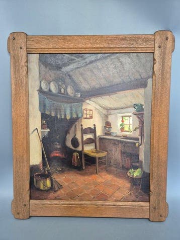 Adrianus J. Zwart (1903-1981) - Rustikales Kücheninterieur