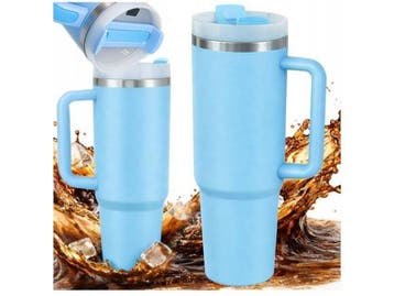 Veiling - Grote thermische mok 1.2l blauw, Nieuw