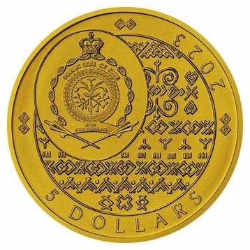 Niue. 2023 1 oz Niue Silver Slovak Flag Eagle 24k Gold