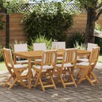 vidaXL Bistrostoelen voor buiten 8 pcs Crèmewit 38 x 46 x 85, Tuin en Terras, Tuinstoelen, Verzenden, Nieuw