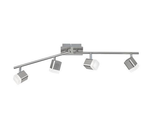 Trio ROUBAIX plafondspot | LED | nikkel mat met wit | 78 x 9, Huis en Inrichting, Lampen | Overige, Nieuw, Verzenden