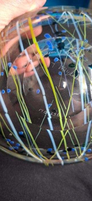 Glasfabriek Leerdam - Floris Meydam - Vaas - Unica Schaal -, Antiek en Kunst, Antiek | Glaswerk en Kristal