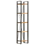vidaXL Boekenkast met 5 schappen 40x30x180 cm massief, Huis en Inrichting, Verzenden, Nieuw