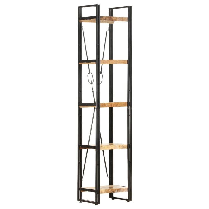 vidaXL Boekenkast met 5 schappen 40x30x180 cm massief, Huis en Inrichting, Kasten | Boekenkasten, Nieuw, Verzenden