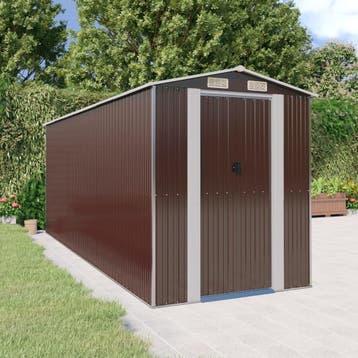 vidaXL Tuinschuur 192x523x223 cm gegalvaniseerd staal, Verzenden, Nieuw