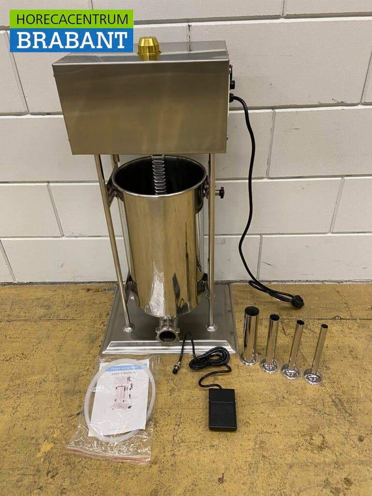 Acier inoxydable Remplisseur de saucisses électrique 15, Zakelijke goederen, Horeca | Keukenapparatuur, Verzenden