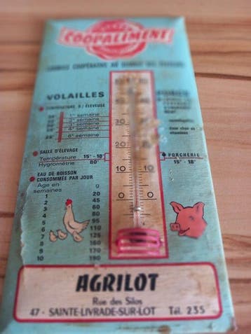Thermometer - Aluminium - Glacoïde 1950, Collections