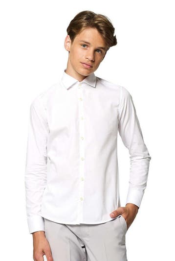 Wit Overhemd Jongen Tiener OppoSuits, Verzenden