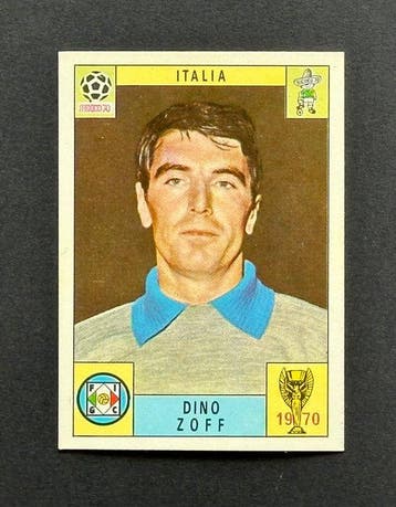 Panini - FIFA World Cup Mexico 70 - Italia - Dino Zoff - Red, Nieuw