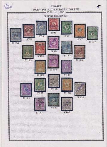 Frankrijk 1891/1940 - Verzameling socio-postale zegels van, Gestempeld