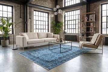 Blauwe vintage - Vloerkleed - 275 cm - 170 cm -, Nieuw