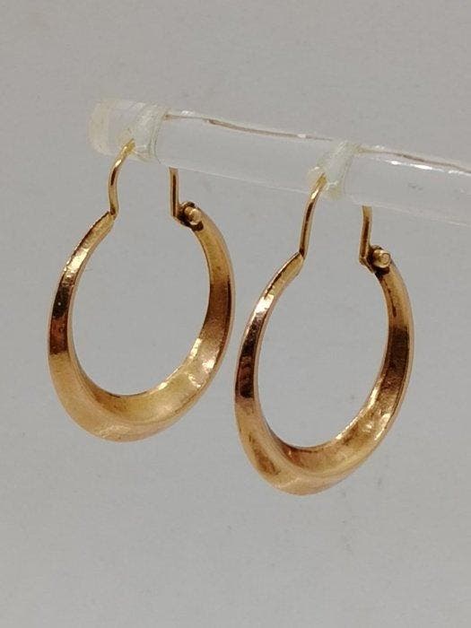 Boucles doreilles cerceau - 18 carats Or jaune, Bijoux, Sacs & Beauté, Bijoux anciens
