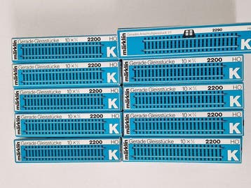 Märklin H0 - K-rails 2200 en 2290 - Modeltreinsporen (100)